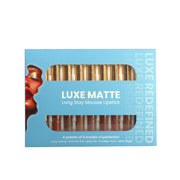 LUXE MATTE LONG SLAY MOUSSE LIPSTICK (PALETTE OF 9 – 2 VARIANTS BROWNS & NUDES)
