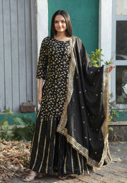 Designer Embroidered Lehenga Suit With Fancy Dupatta