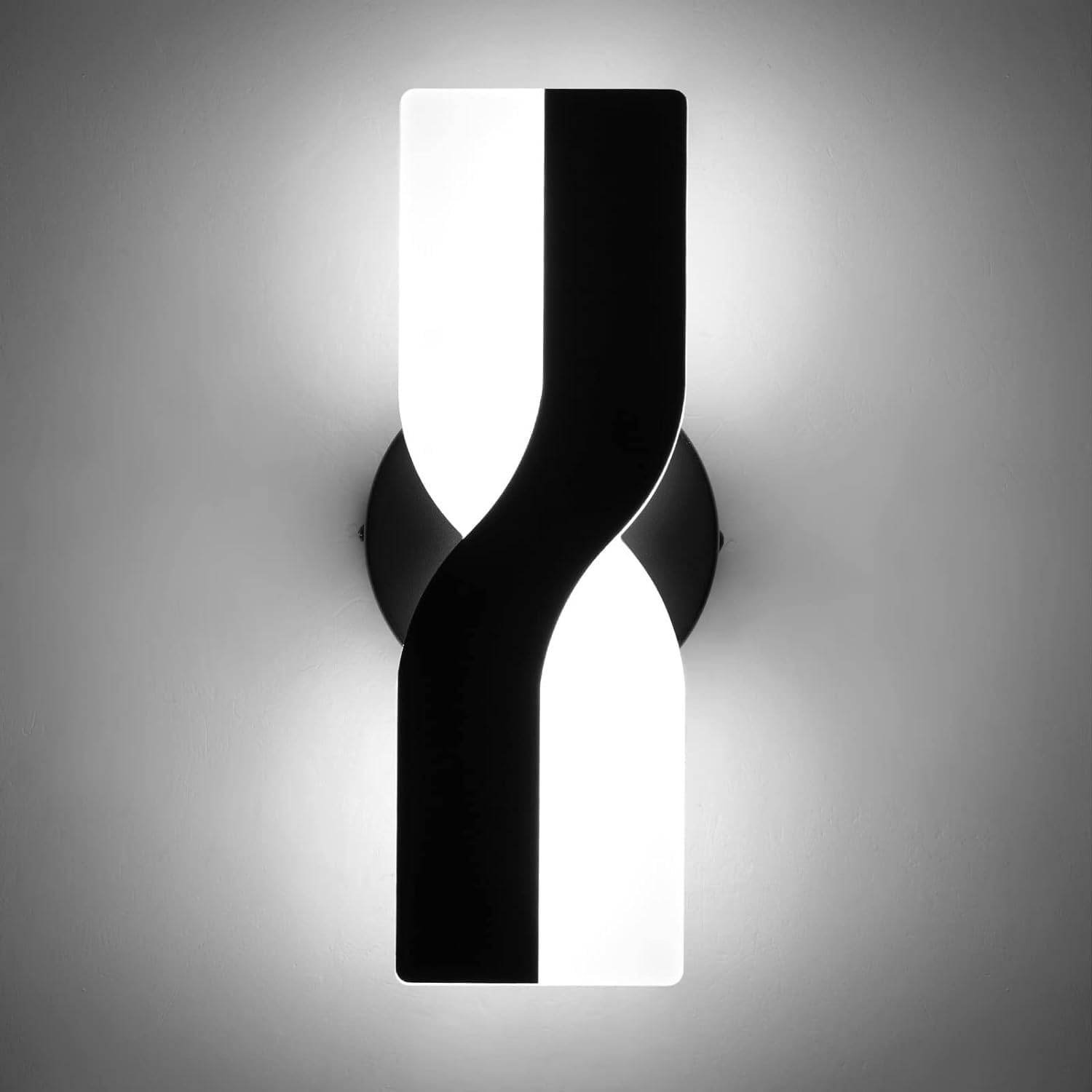 X Shape Wall Light Black - 10 Watt
