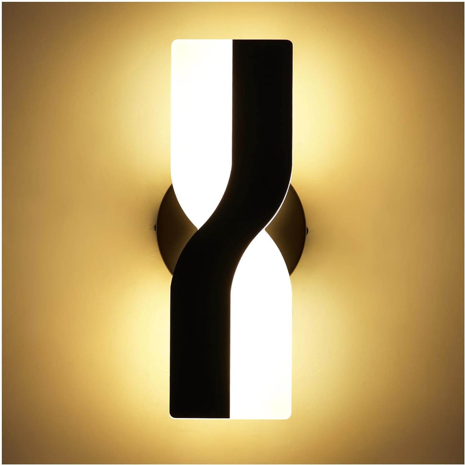 X Shape Wall Light Black - 10 Watt