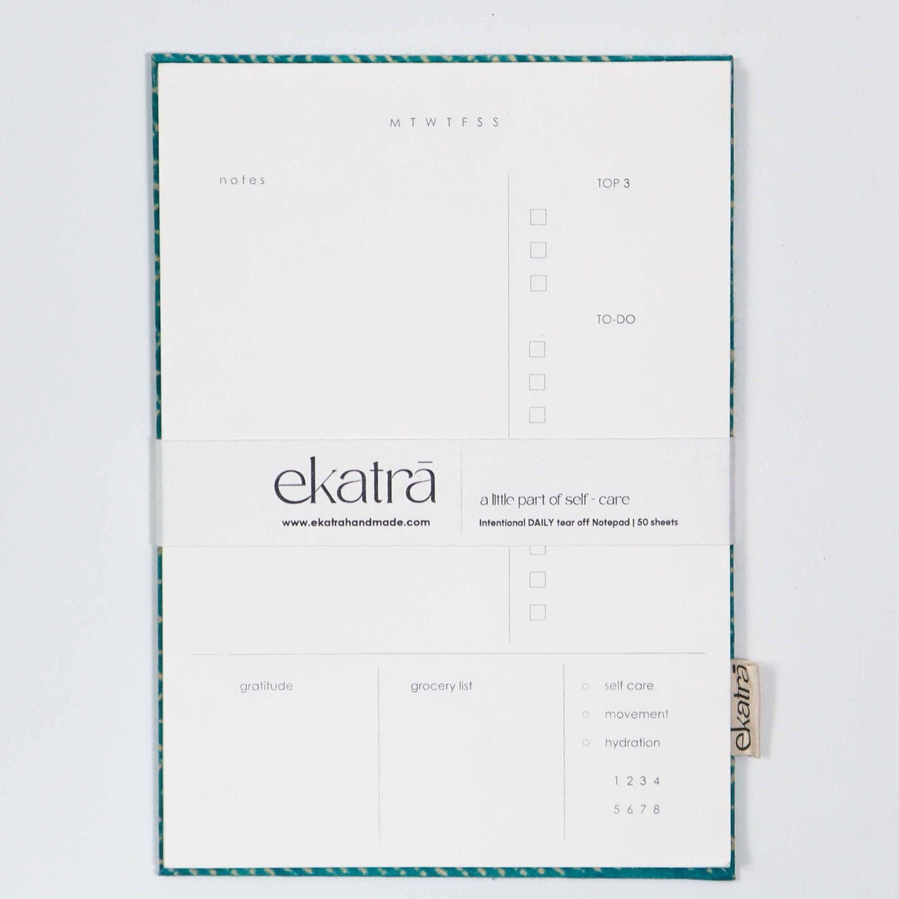 Daily Planner Notepad by Ekatra (60 sheets)