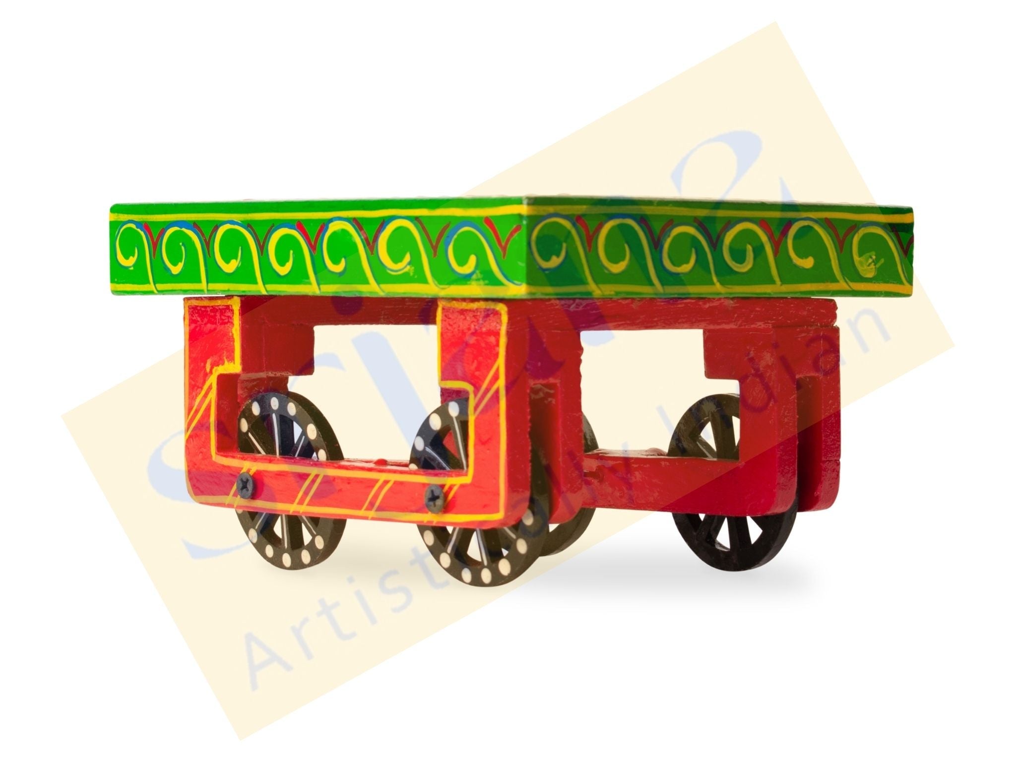 Hand Painted Wooden Thela Tray