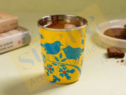 Hand Painted Steel Glass (Capacity 180 ml)