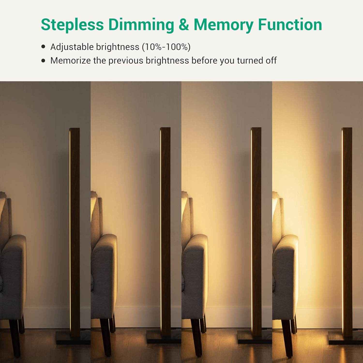 Mid Century Modern Wooden Floor Lamp - Ready to Use