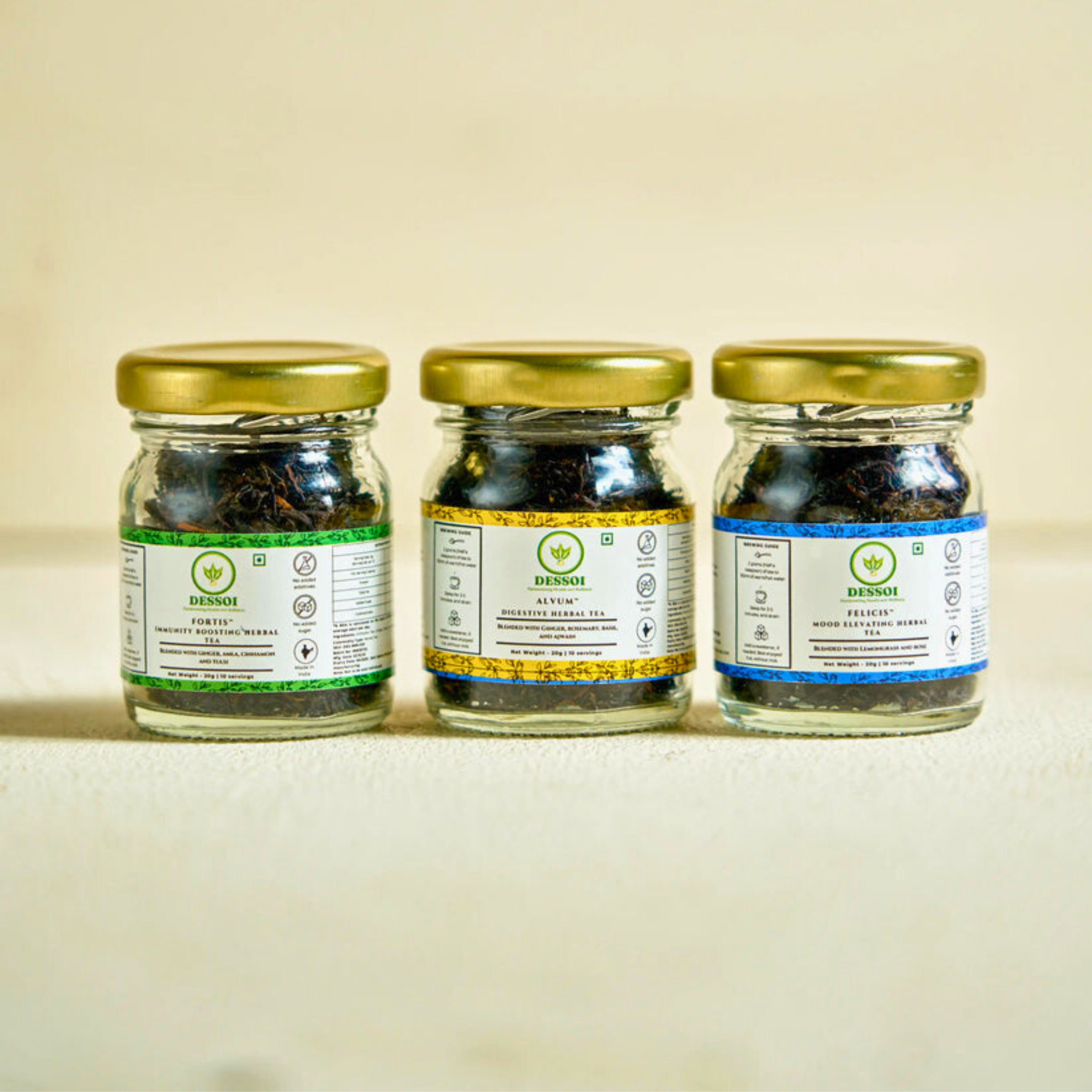 Dessoi Trial Pack - Set of 5 Tea Jars
