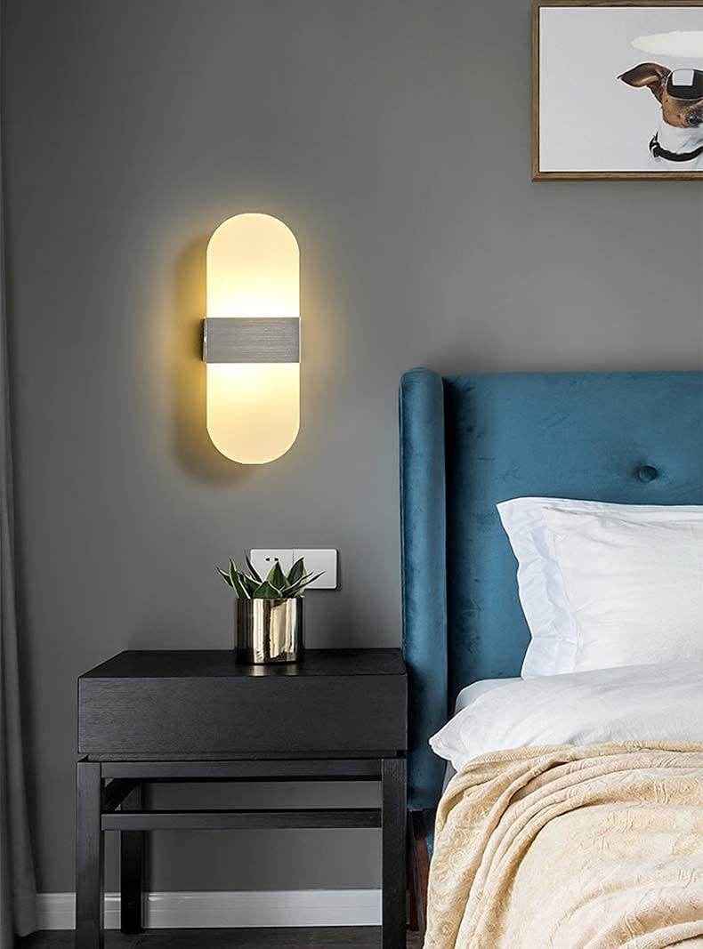 Rounded Acylic Wall Light - 15 Watt