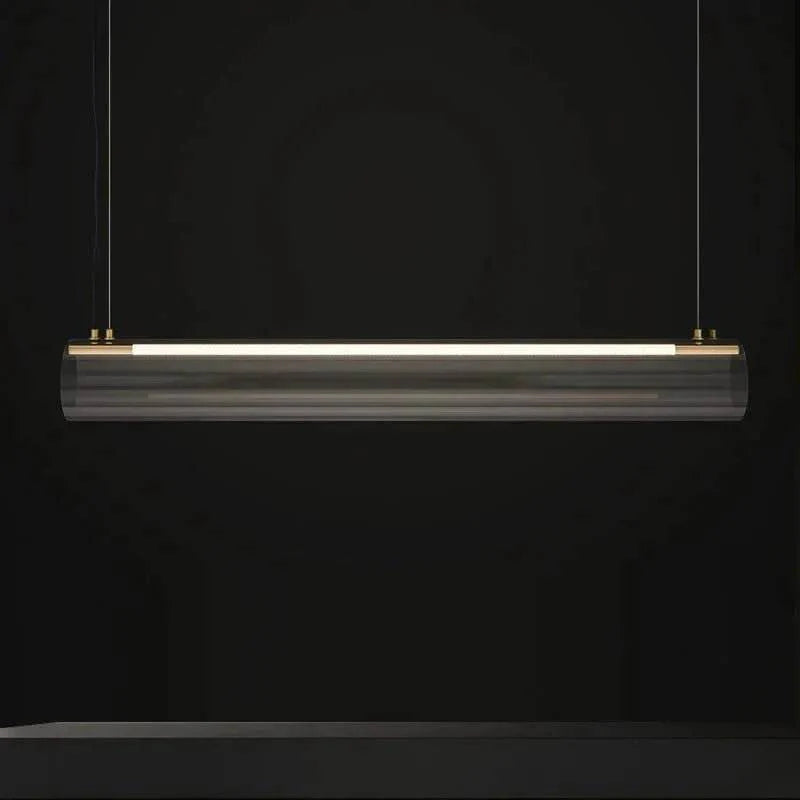 Wave Glass LED Pendant Light – Modern Tube Design