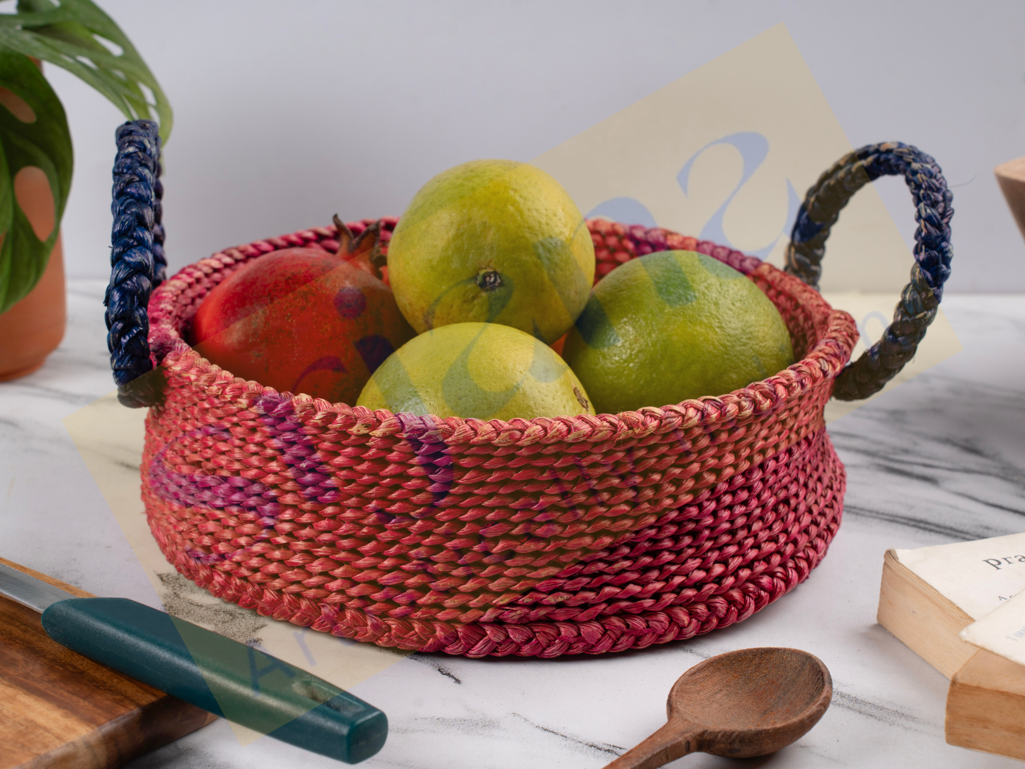 Hogla Grass Round Basket