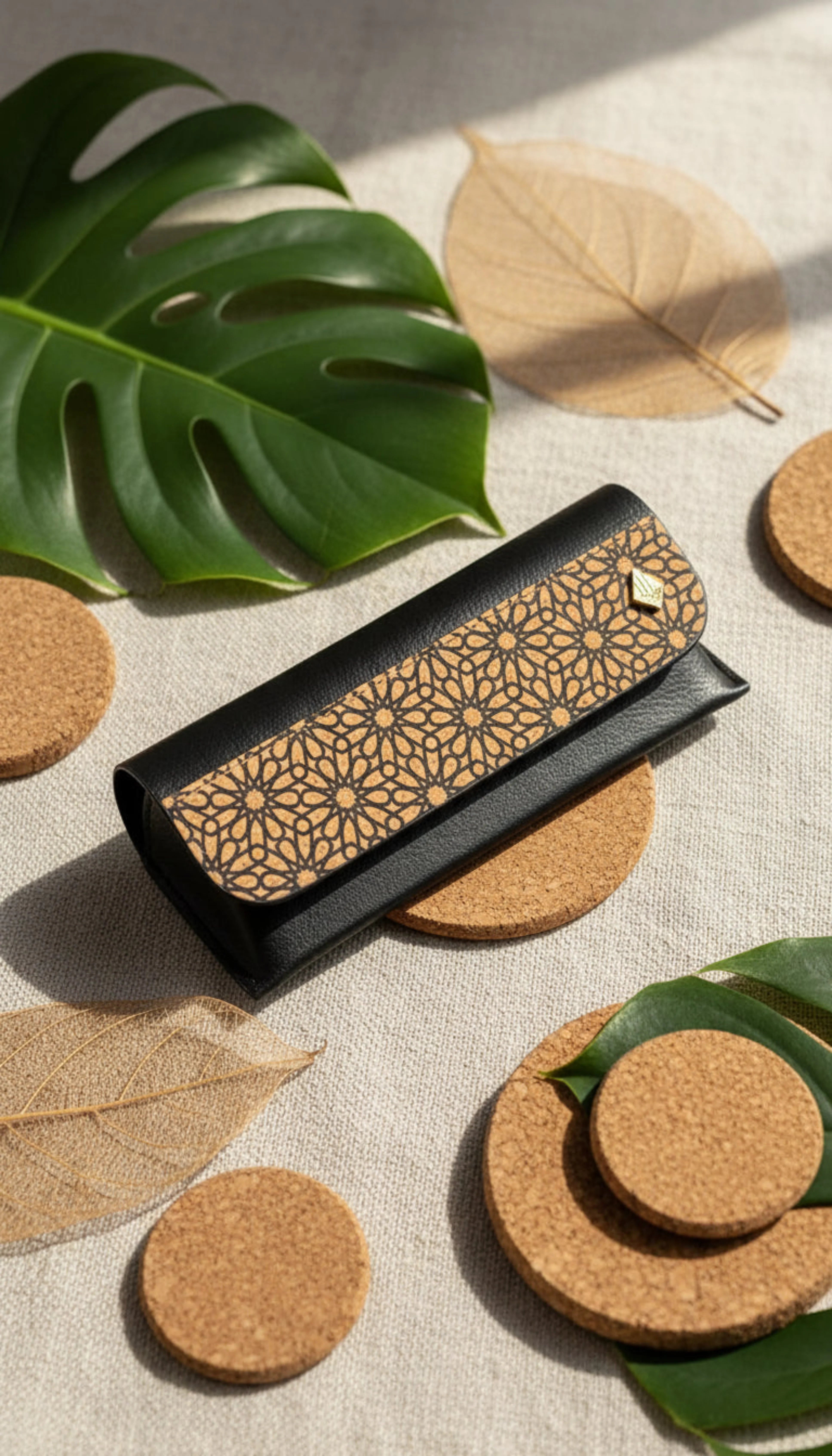 Plant Leather Eyewear Case – Black
