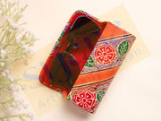 Handcrafted Leather Embossed Sunglasses Cover