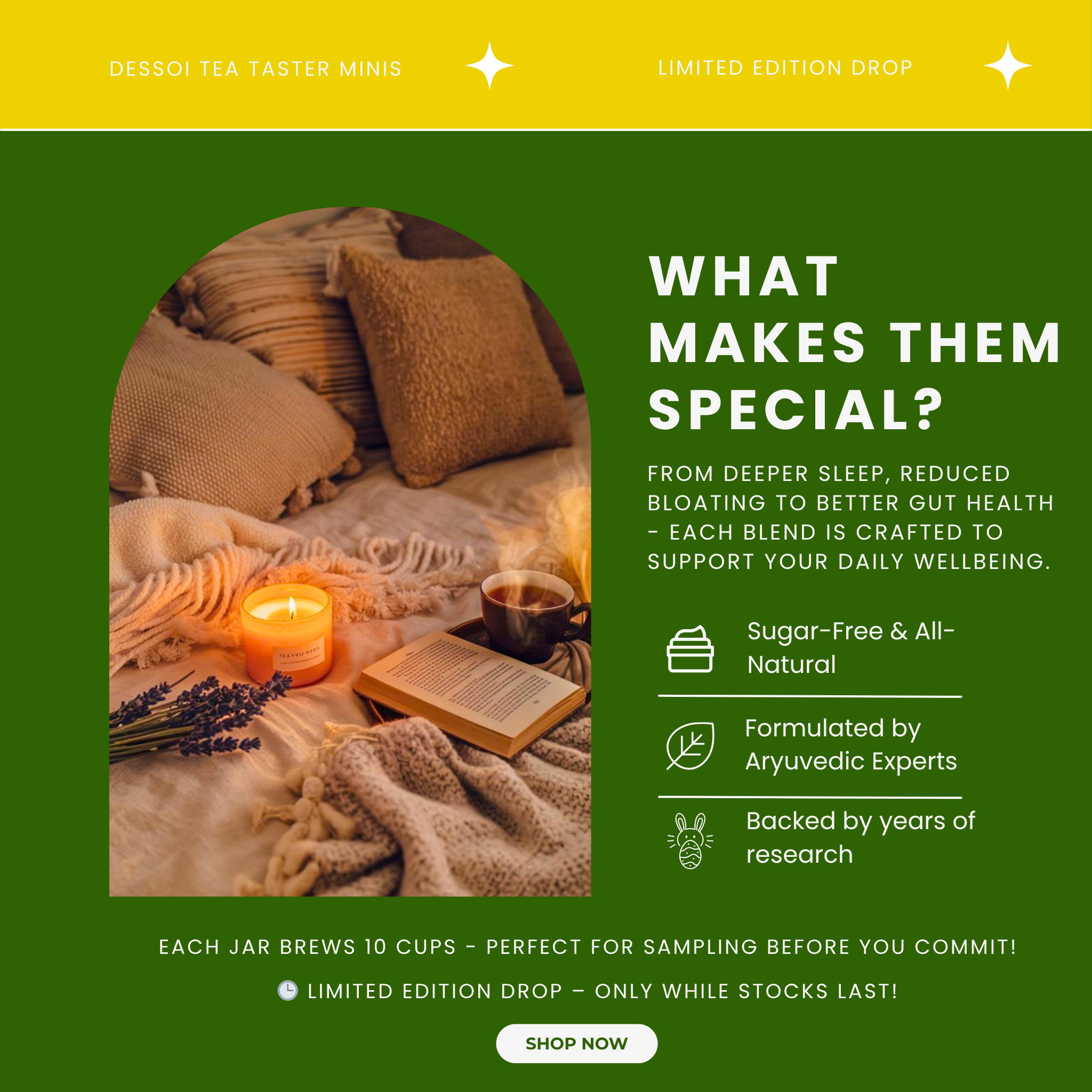 Dessoi Trial Pack - Set of 5 Tea Jars