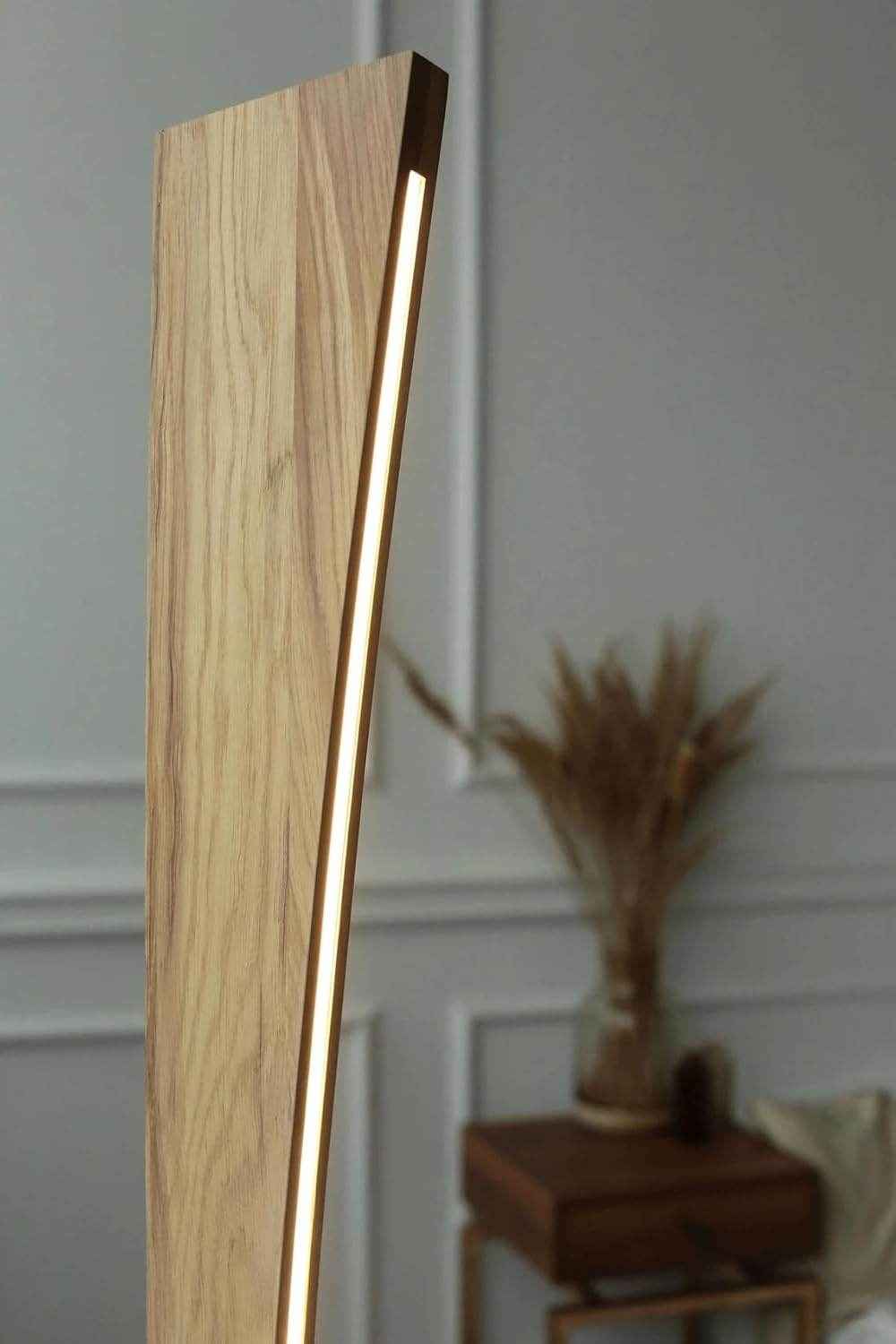 Arcus Wooden Floor Lamp - 24 Watt