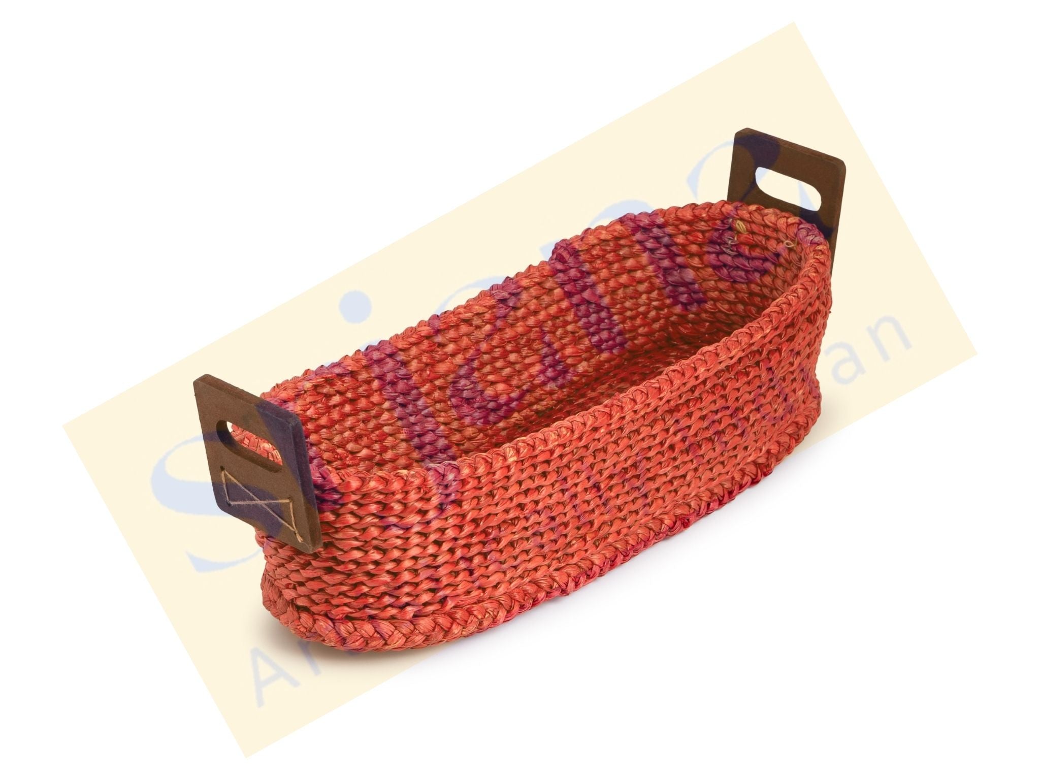 Hogla Grass Multipurpose Oval Basket with Handles
