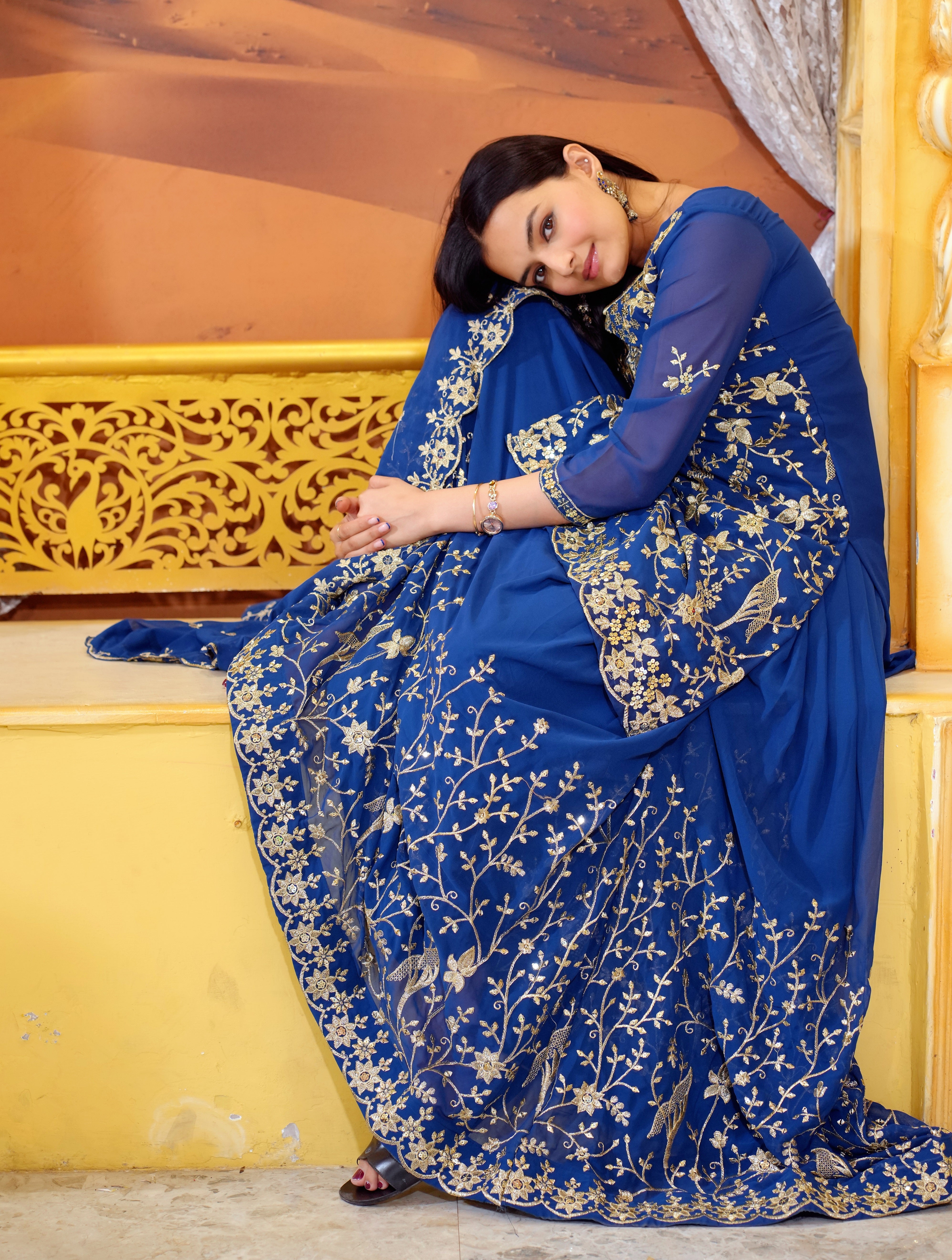 Designer Party Wear Lehenga Suit With Sequence Embroidered Work