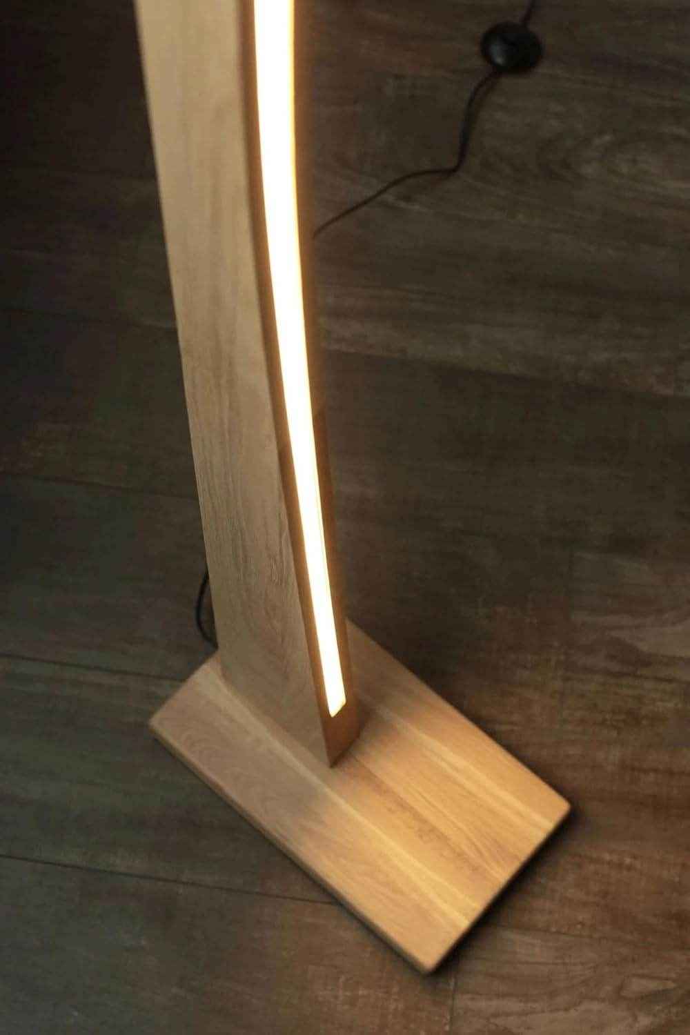 Arcus Wooden Floor Lamp - 24 Watt