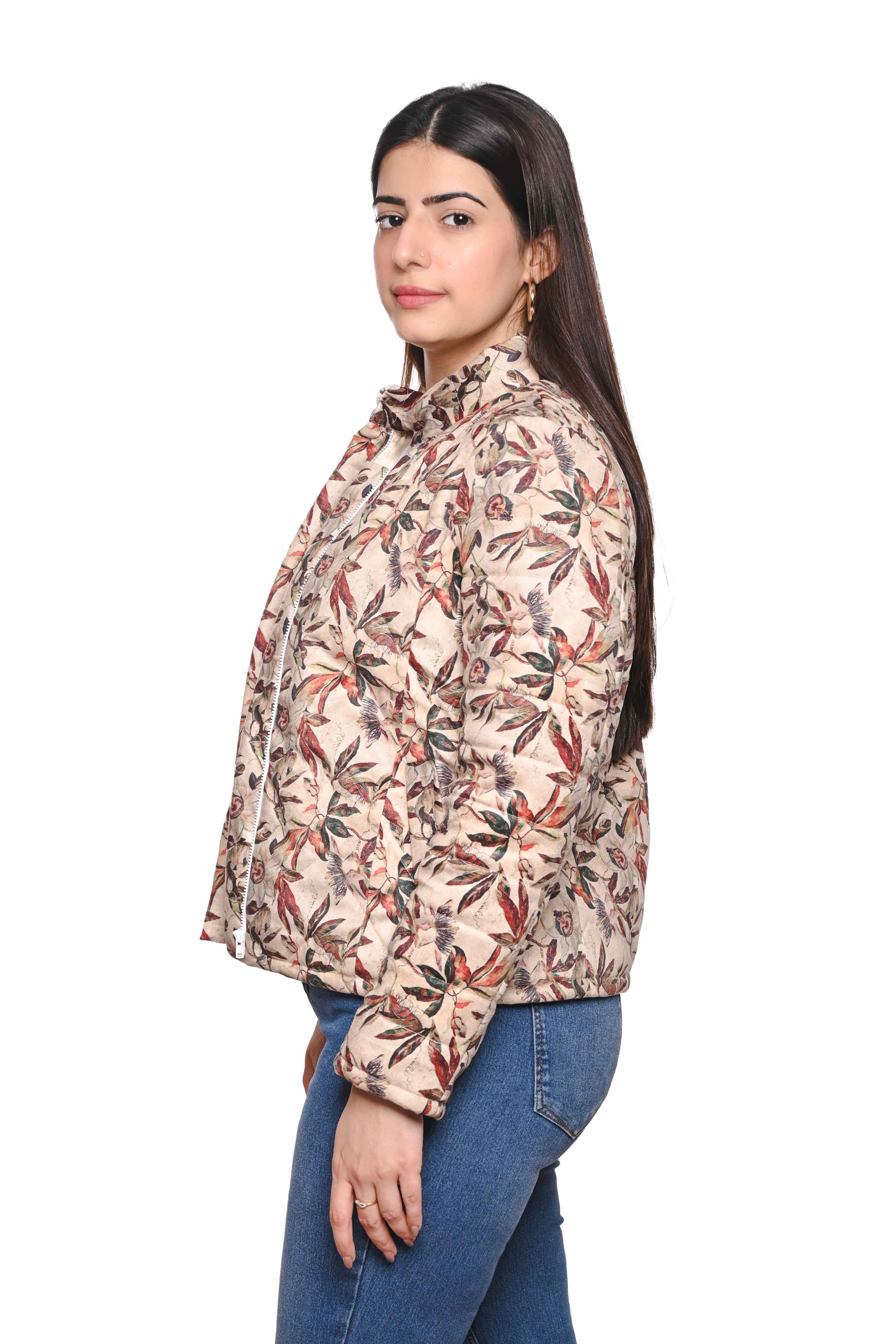 BLOSSOM VELVET PUFFER JACKET
