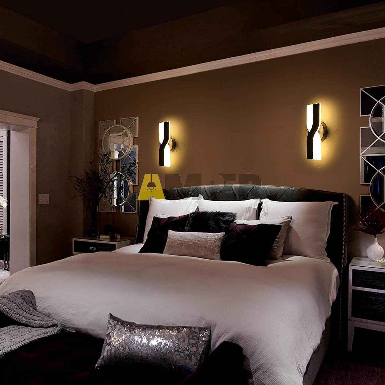 X Shape Wall Light Black - 10 Watt