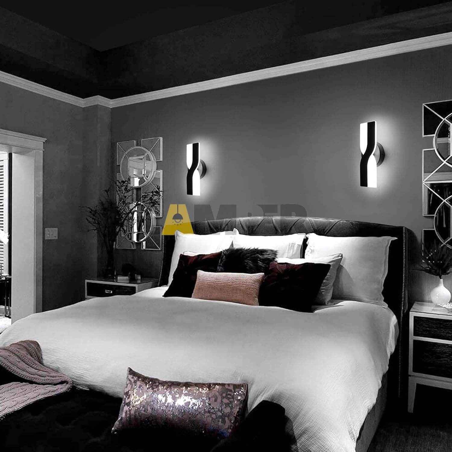 X Shape Wall Light Black - 10 Watt