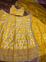 Beautiful Party Wear Lehenga Choli With Embroidery Work