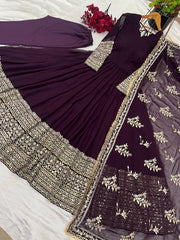 Designer Party Wear Look Gown With Dupatta