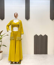 Designer Party Wear Indo Western With Sequence Embroidery Work