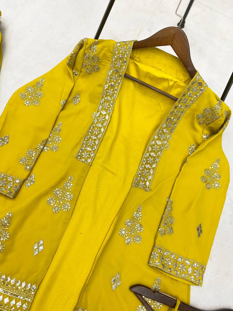Designer Party Wear Indo Western With Sequence Embroidery Work
