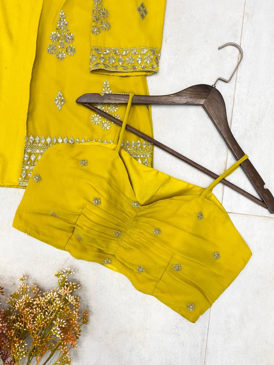 Designer Party Wear Indo Western With Sequence Embroidery Work