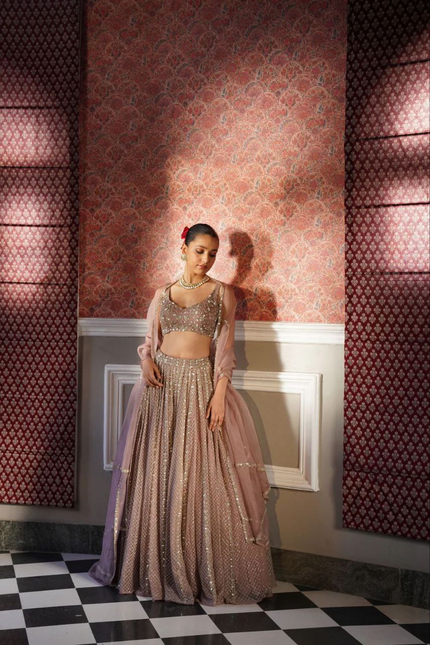 Beautiful Most Trending Lehenga Choli With Thread Embroidery