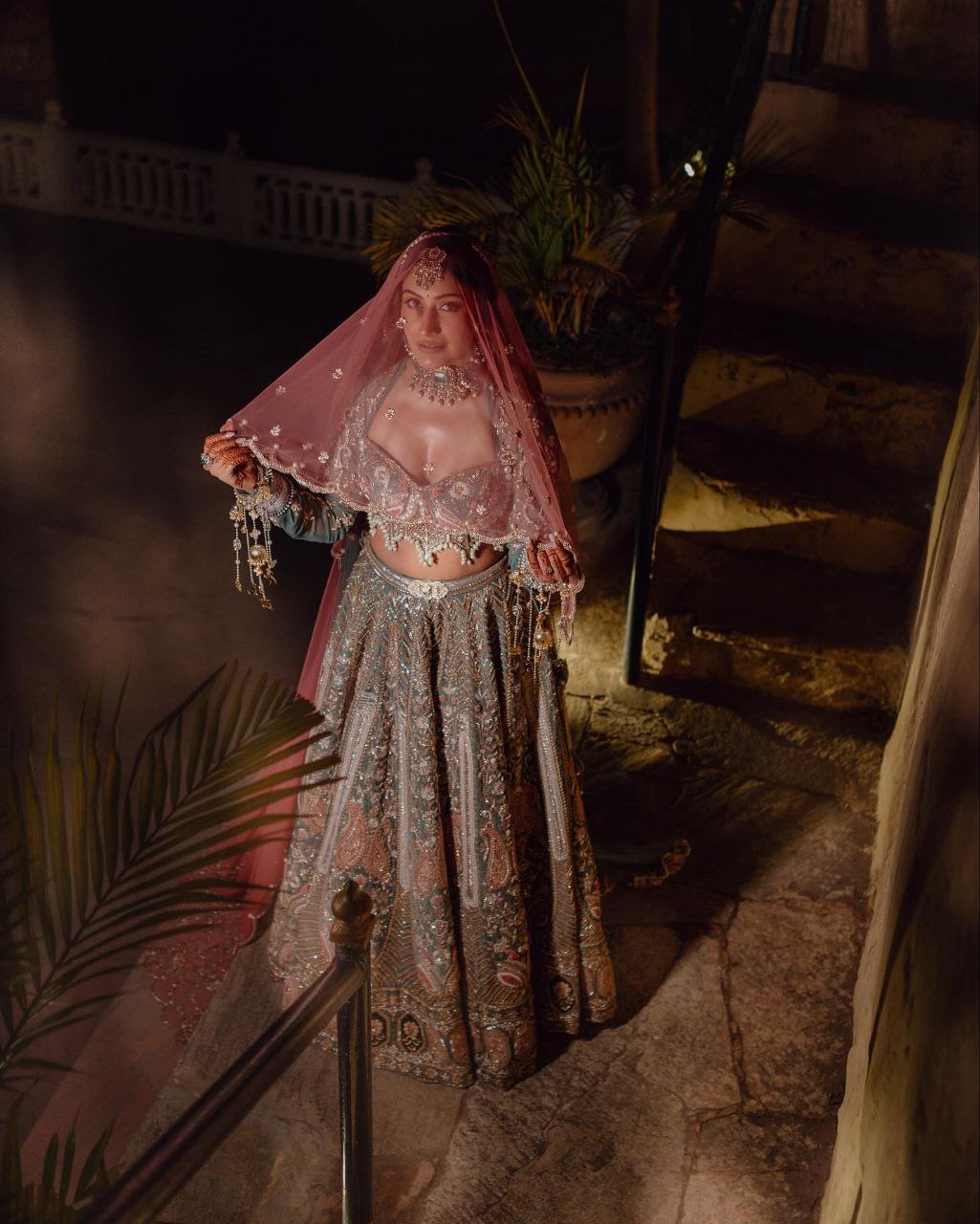 Designer Lehenga Choli With Hand Pearl Work