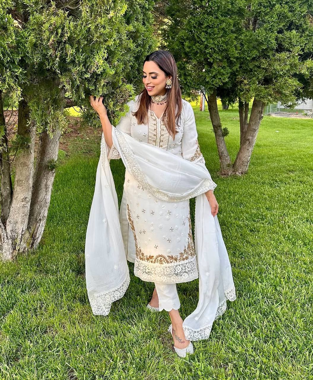 Party Wear Look Beautiful Top And Bottom With Dupatta