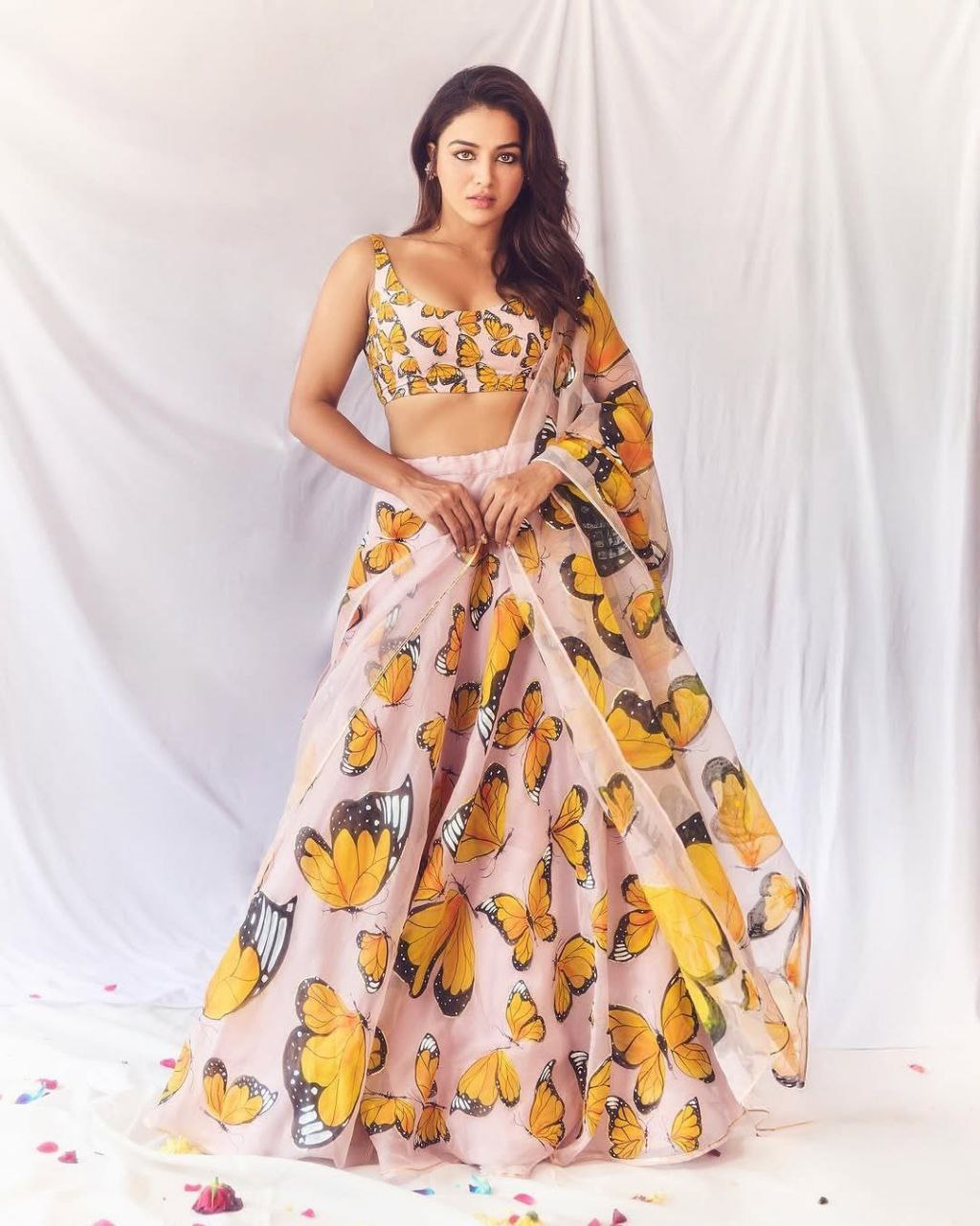 Party Wear Lehenga Choli With Beautiful Floral Print