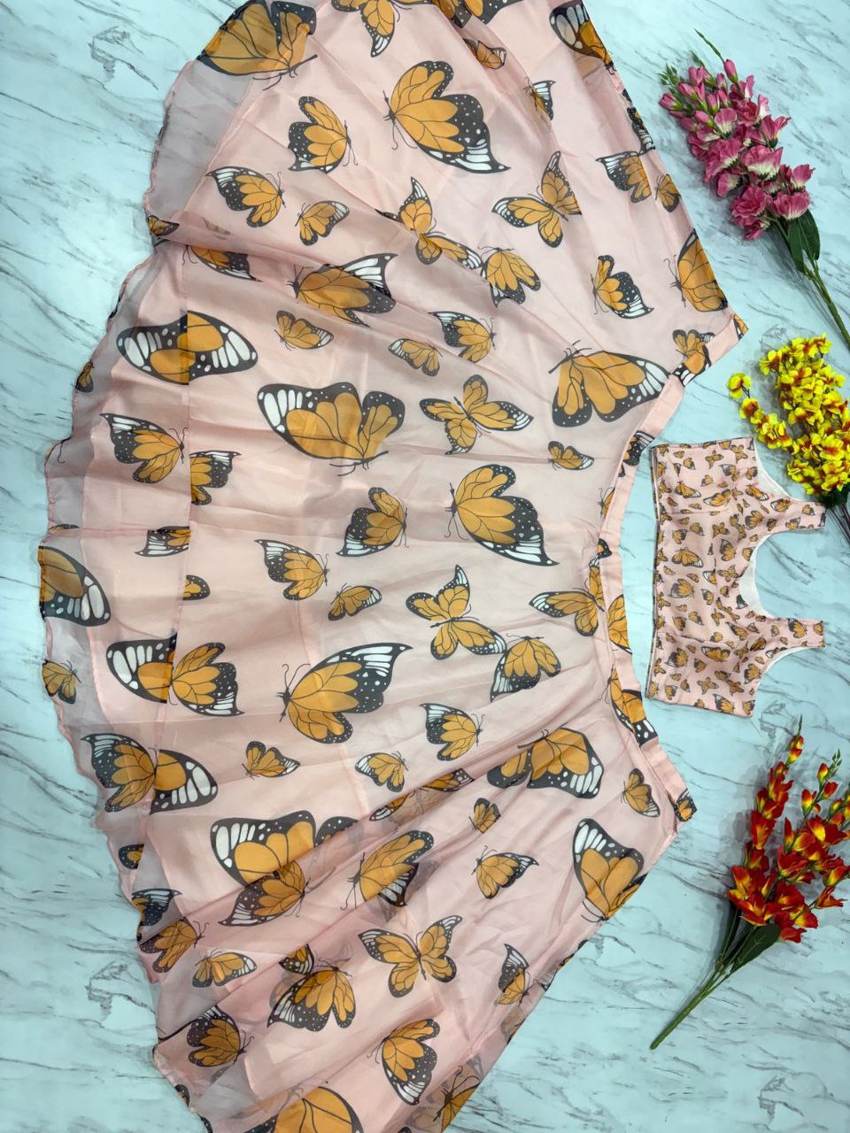 Party Wear Lehenga Choli With Beautiful Floral Print