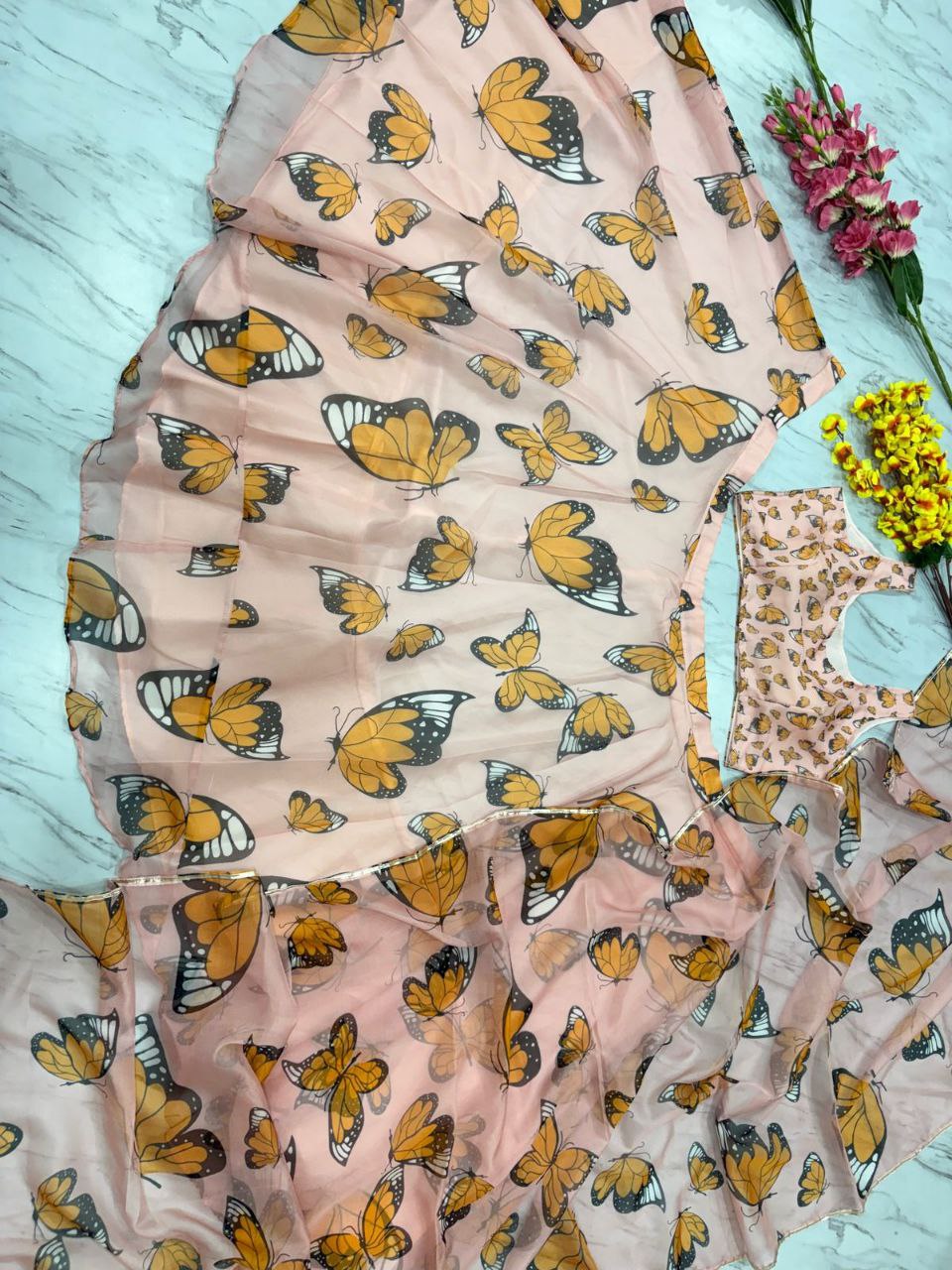 Party Wear Lehenga Choli With Beautiful Floral Print