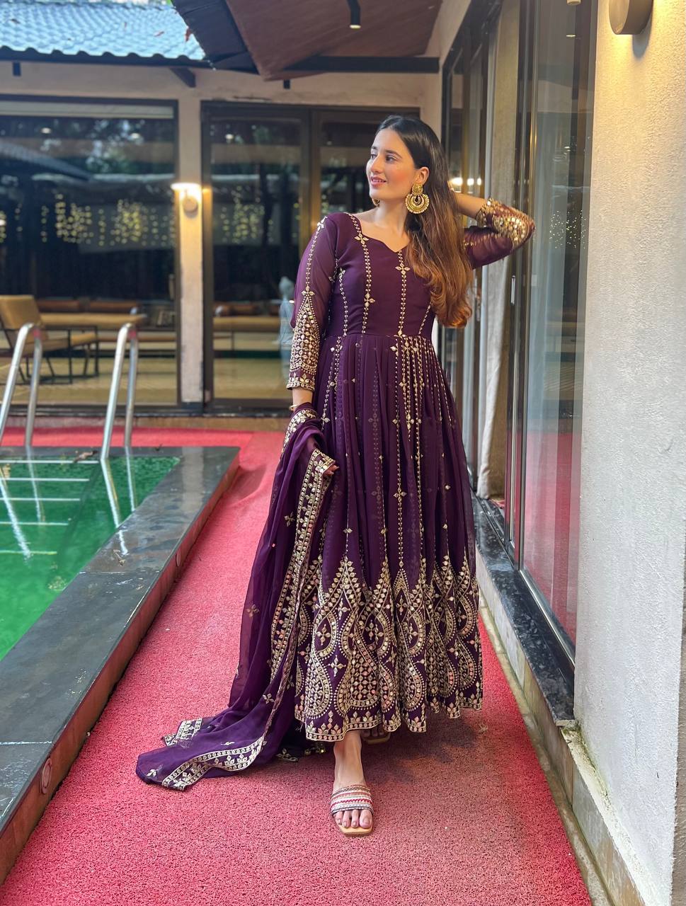 Designer Anarkali Gown In New Fancy Style