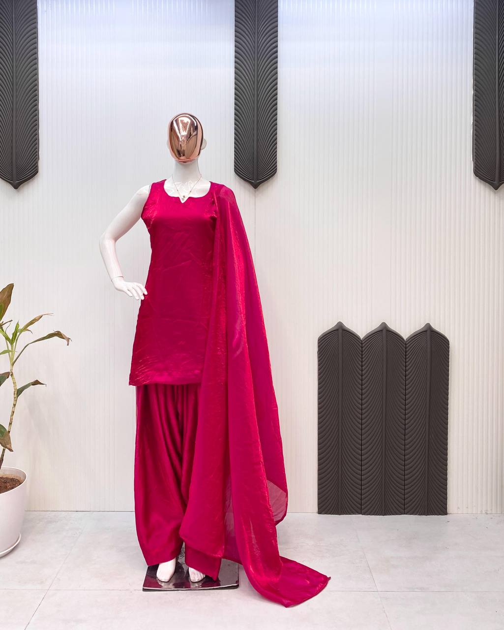 Designer Party Wear Top-Bottom Ana Dupatta