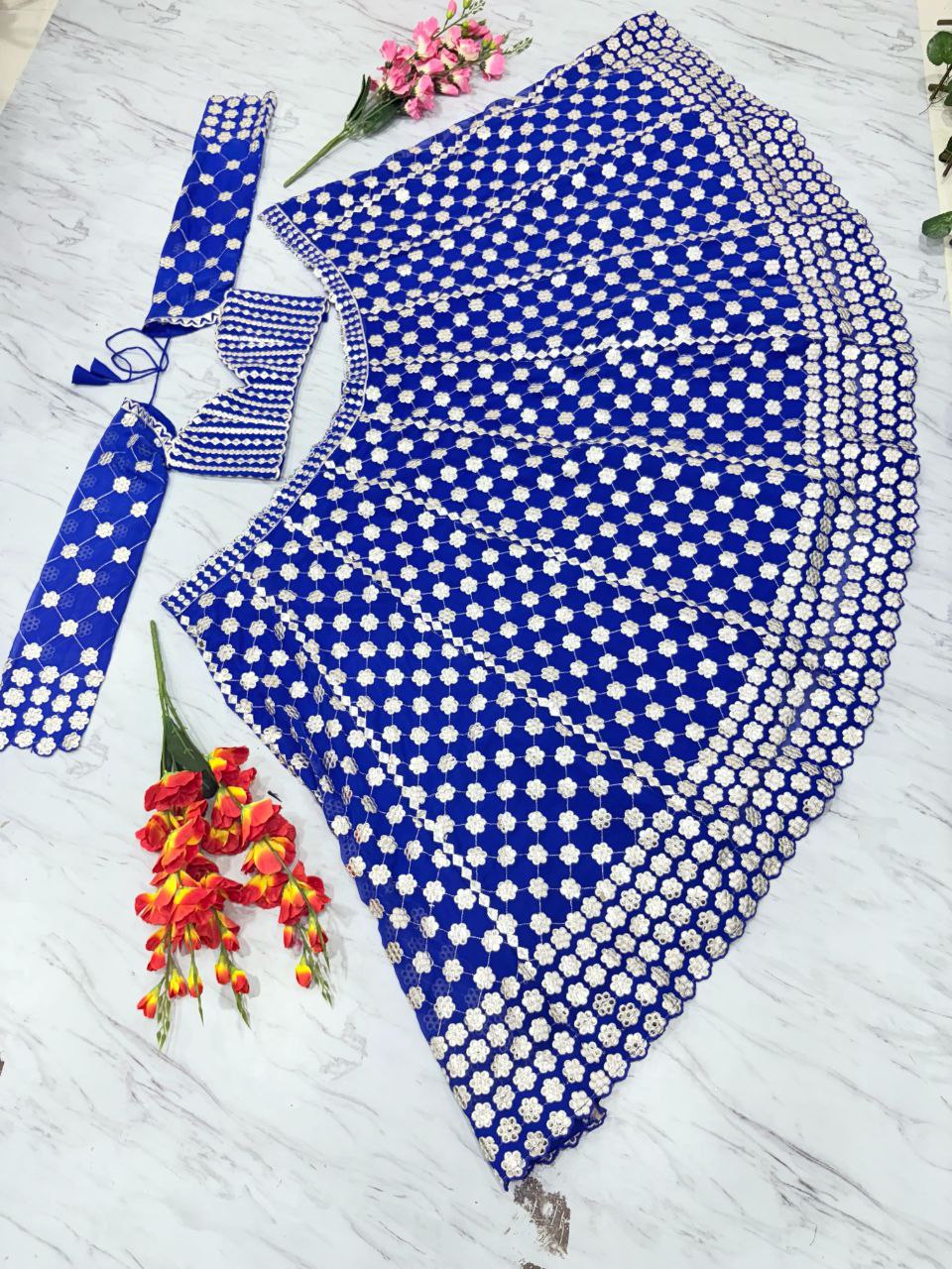 Beautiful Most Trending Lehenga Choli With Foil Mirror Work