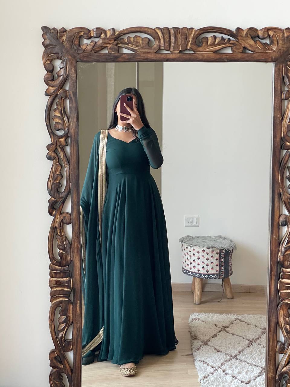 Party Wear Beautiful Gown With Dupatta