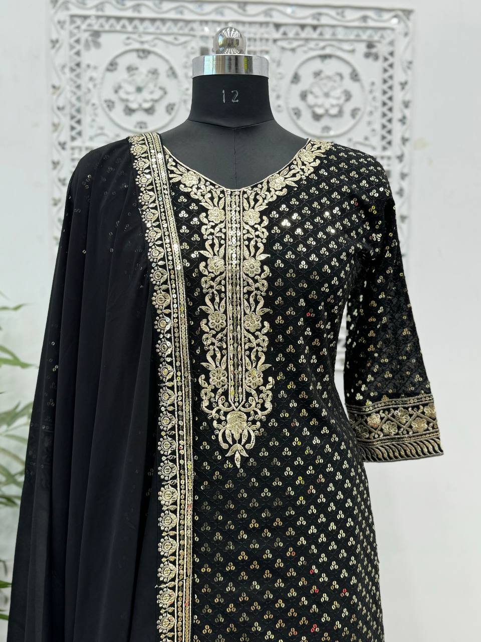 Party Wear Beautiful Top - Sharara With Dupatta