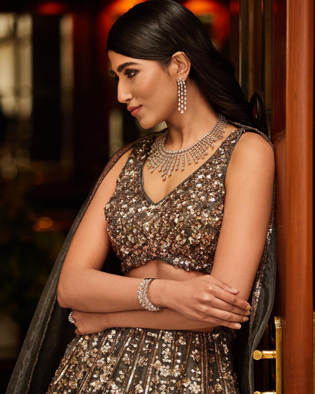 Beautiful Latest Designer Lehenga Choli With Sequence Work