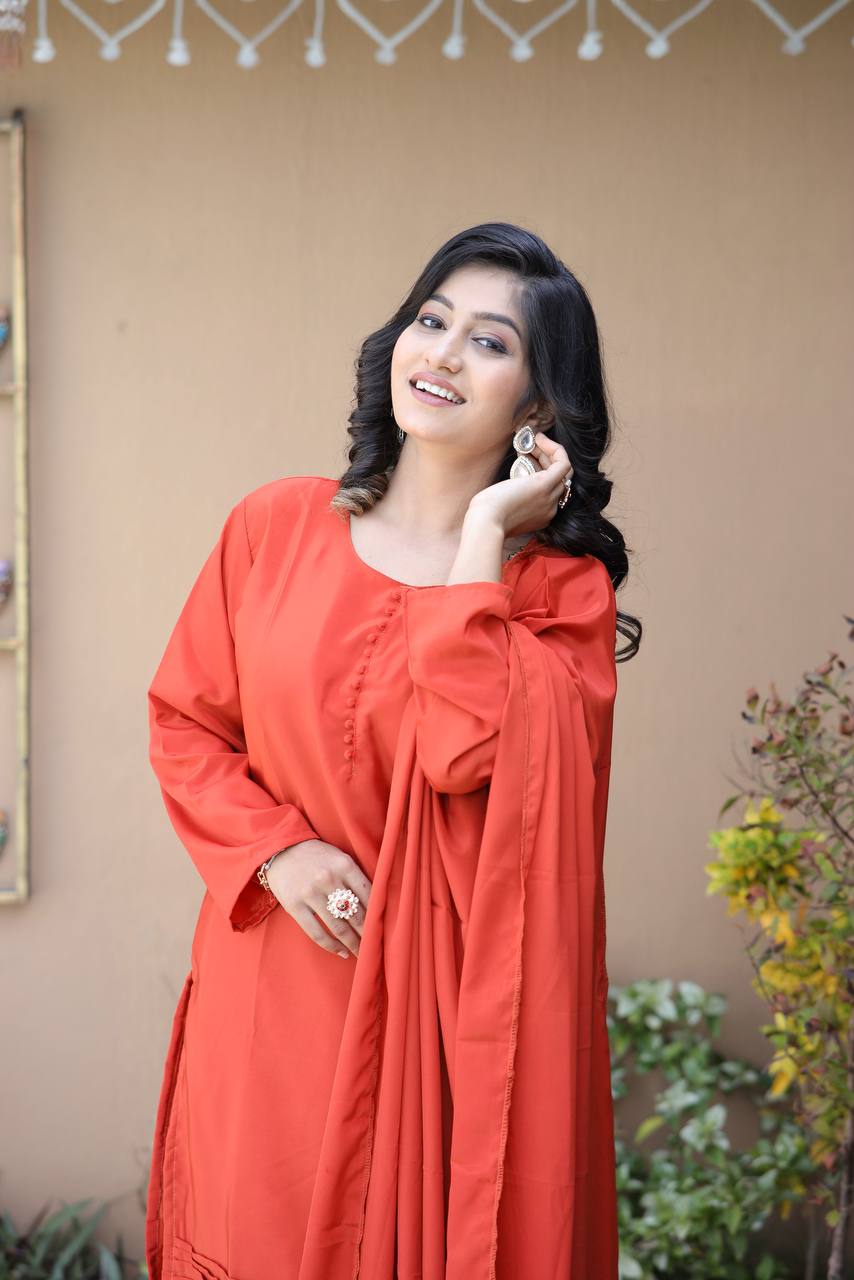 Party Wear Beautiful Top-Bottom And Dupatta