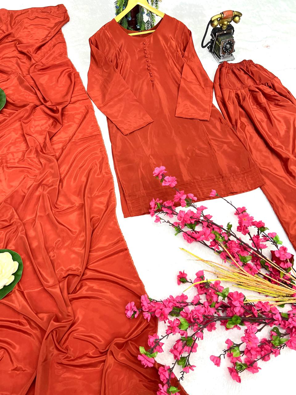 Party Wear Beautiful Top-Bottom And Dupatta