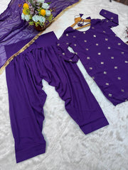 Party Wear Beautiful Top, Bottom And Dupatta
