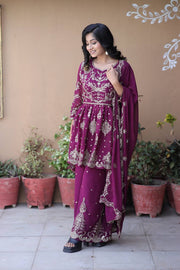 Designer Party Wear Top-Bottom And Beautiful Dupatta