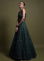 Party Wear Designer Lehenga Choli With Sequence Thread Work