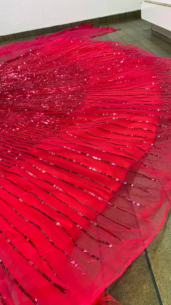 Designer Party Wear Lehenga Choli With Sequence Work