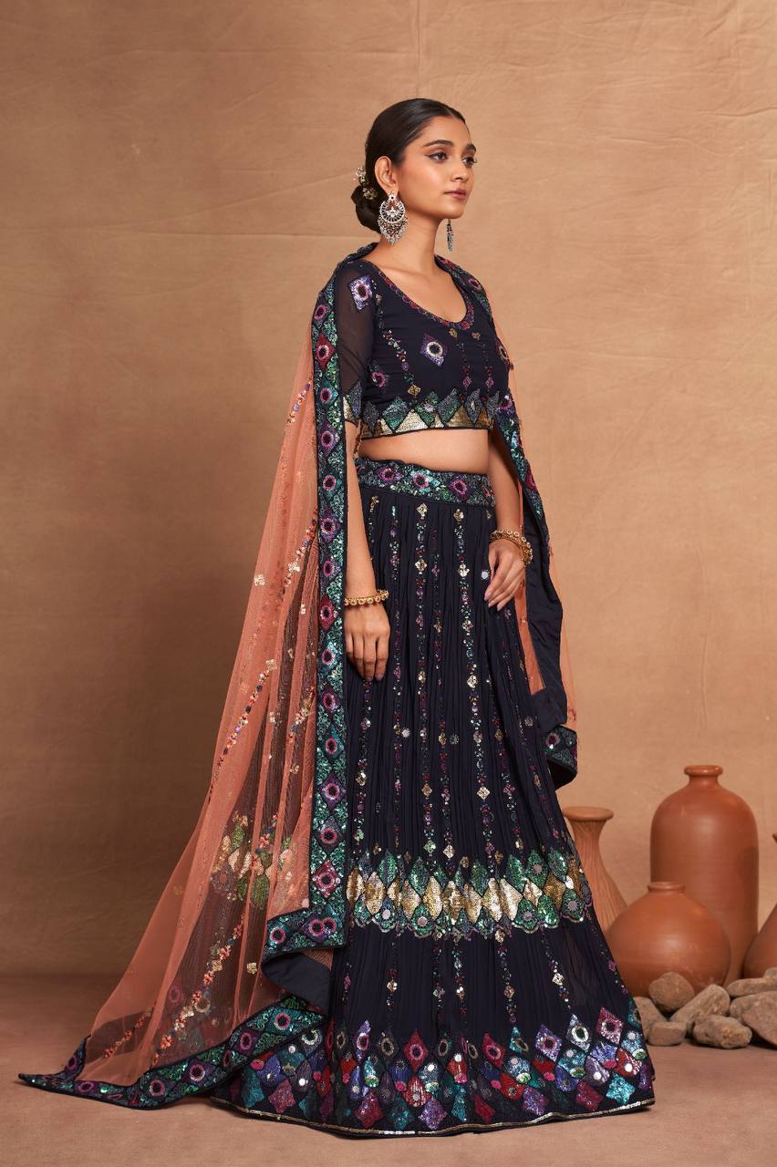 Designer Party Wear Lehenga Choli And Beautiful Dupatta
