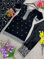 Designer Party Wear Look Top-Sharara And Dupatta