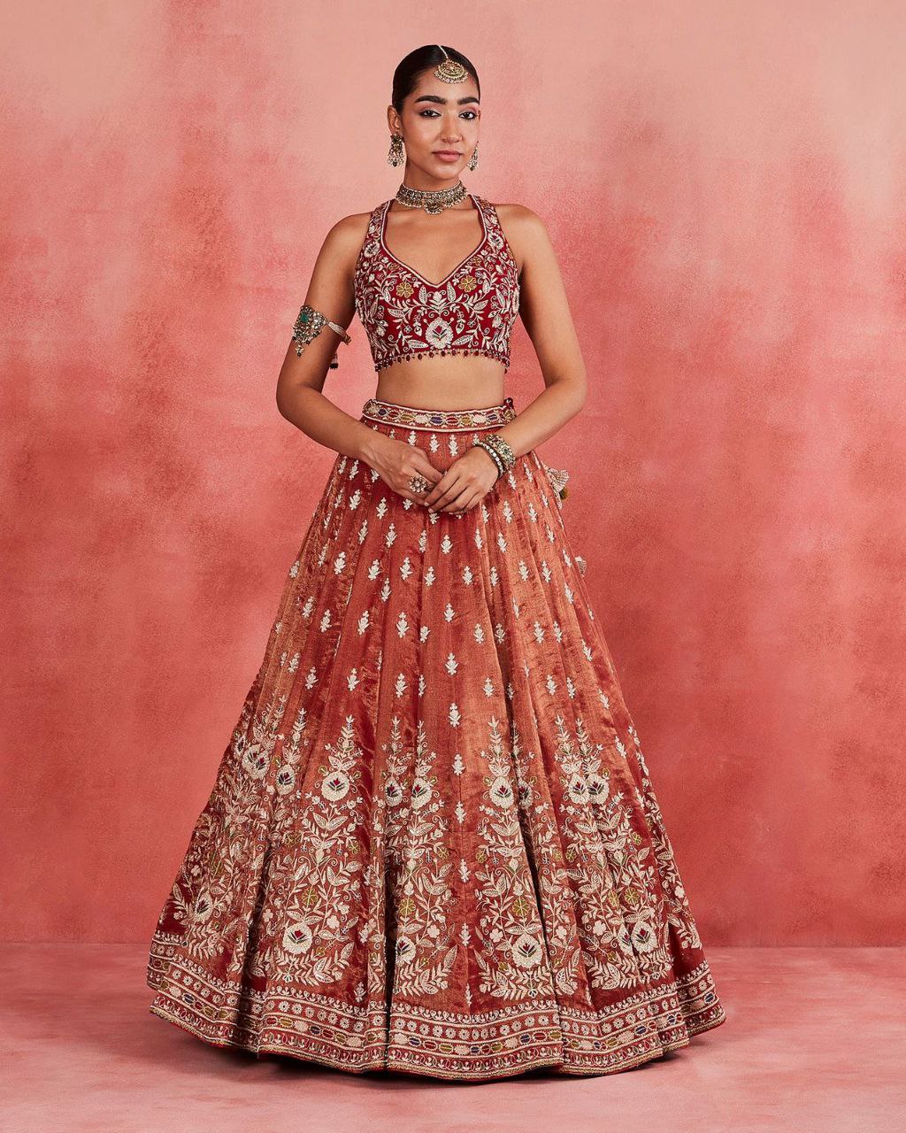Most Beautiful Latest Designer Lehenga Choli With Beautiful Embroidery