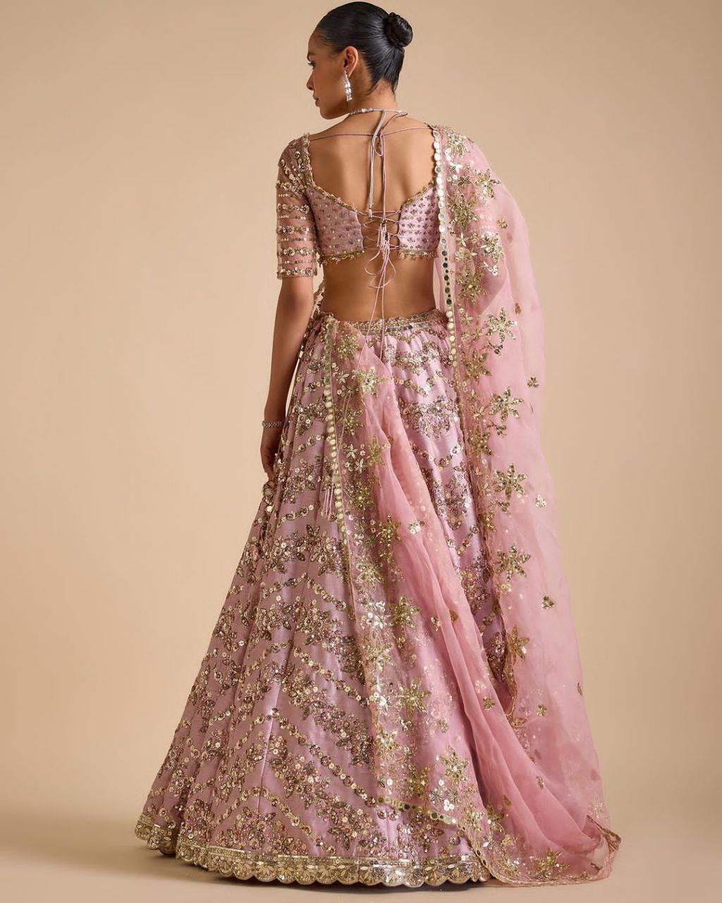 Designer Party Wear Lehenga Choli With Beautiful Multi Thread Work