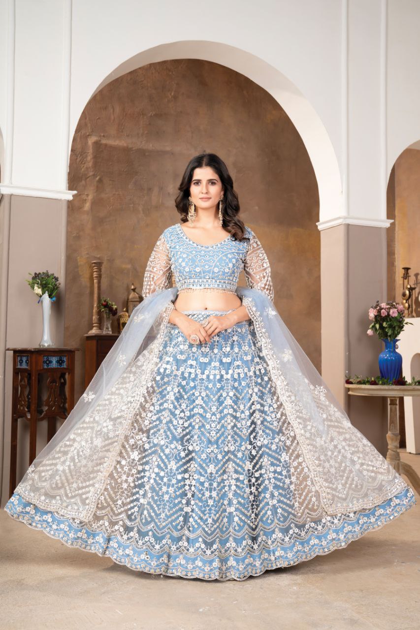 Designer Party Wear Lehenga Choli With Beautiful Sequence Work